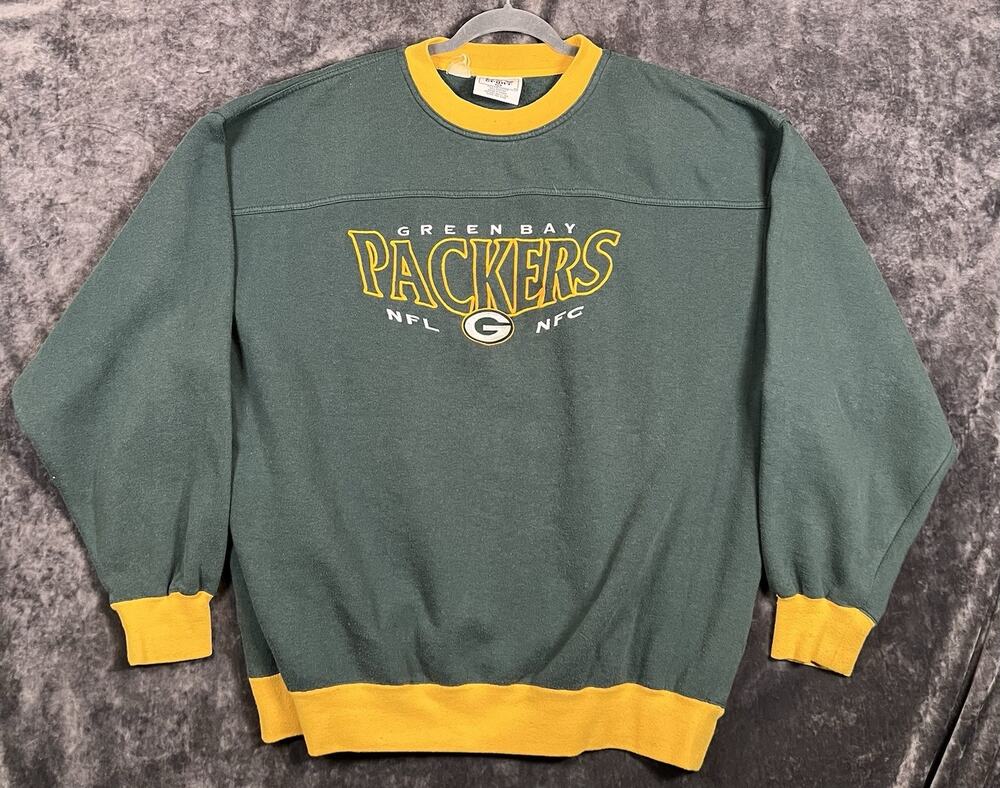 VINTAGE Green Bay Packers Sweatshirt Mens XXL Lee Sport Crewneck NFL 90s